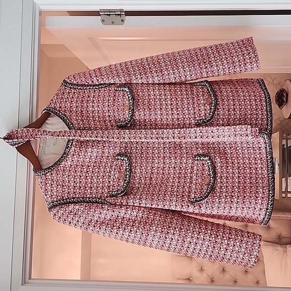 Maje Tweed Jacket with Belt Size M - Picture 5 of 12